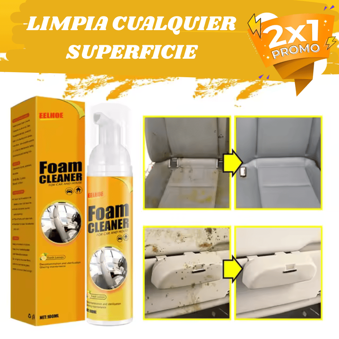 FOAM CLEANER | Limpia, Restaura y Protege en un Solo Paso.