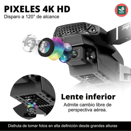 🛸 DRON 4K DUAL CAM | + ¡Audífonos De REGALO! 🎧