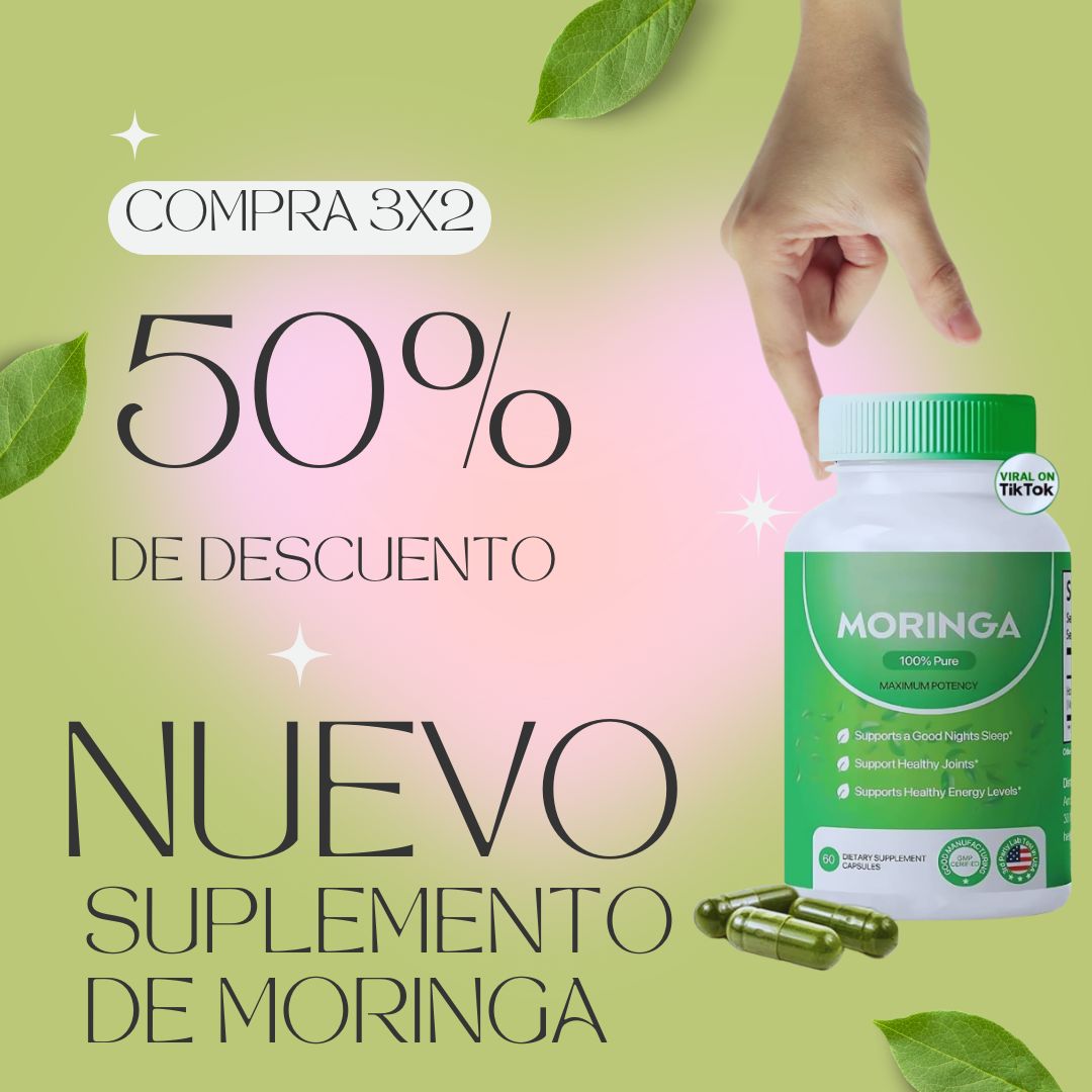 🍃Suplemento de Moringa - 60 Caps | Fórmula Premium🍃