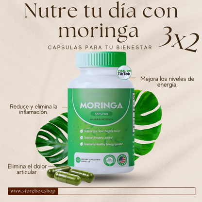 🍃Suplemento de Moringa - 60 Caps | Fórmula Premium🍃