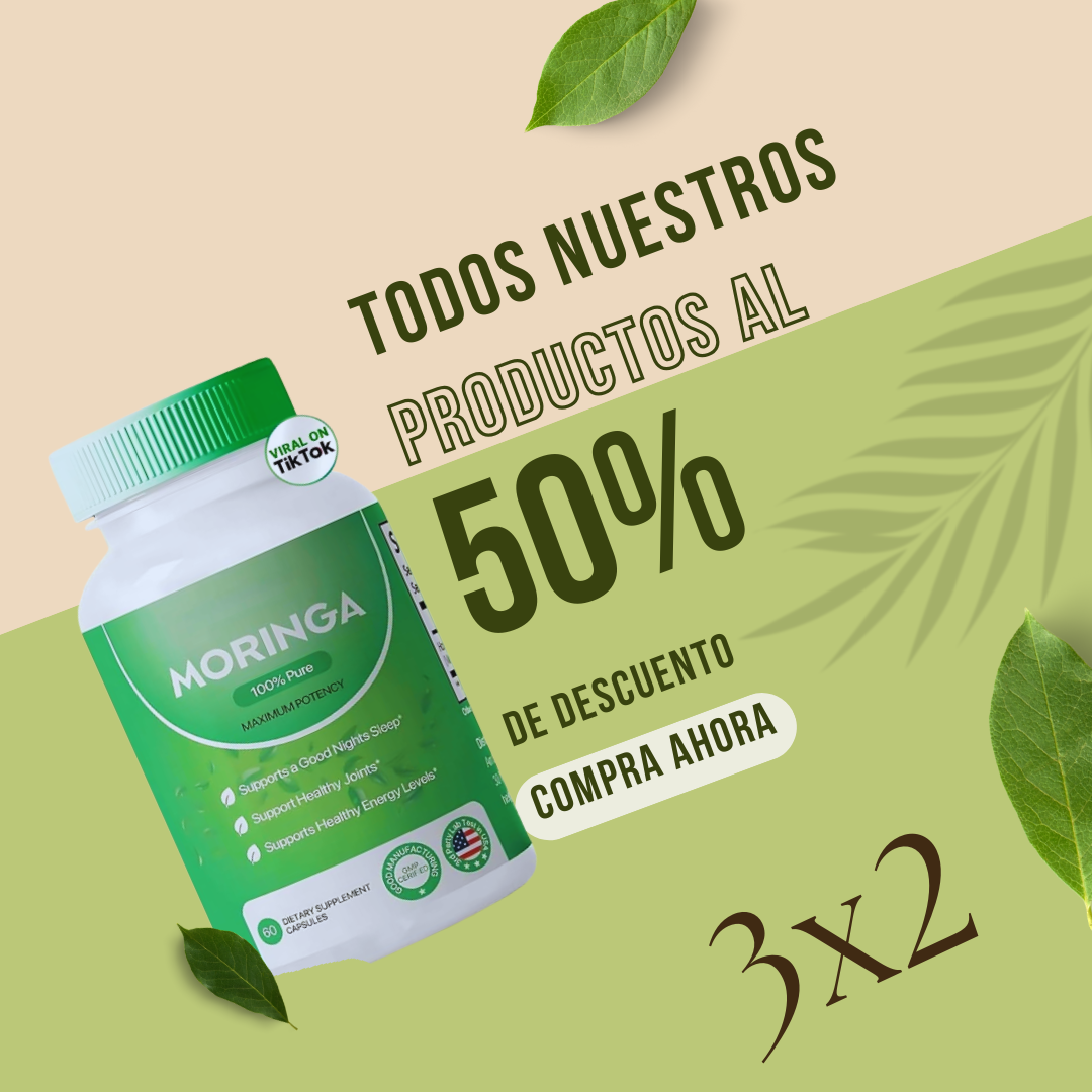 🍃Suplemento de Moringa - 60 Caps | Fórmula Premium🍃