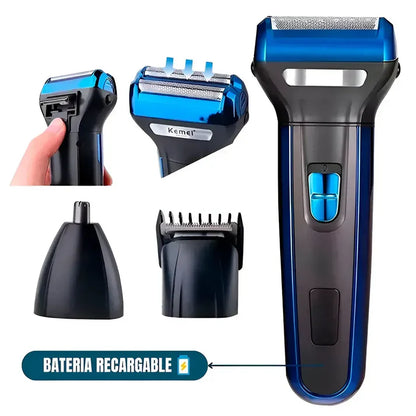 🧔Rasuradora 3 EN 1 | Afeita, recorta y perfila con precisión